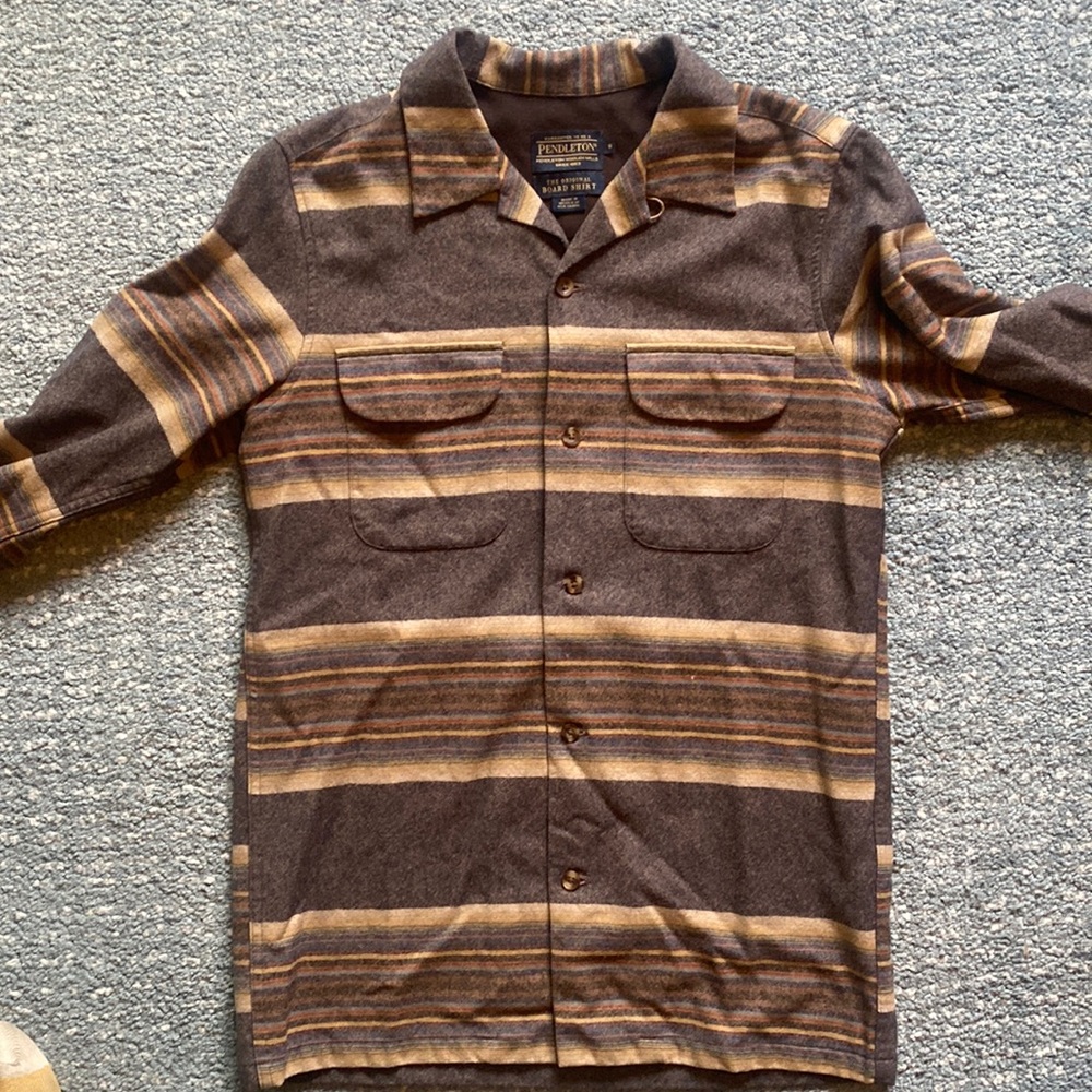 Pendleton Wool Board Shirt - Serape Stripe Size S Small